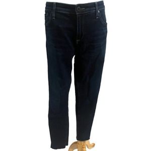 AG Adriano Goldschmied Sz 28R The Legging Ankle Super Skinny Ankle Jeans Raw Hem